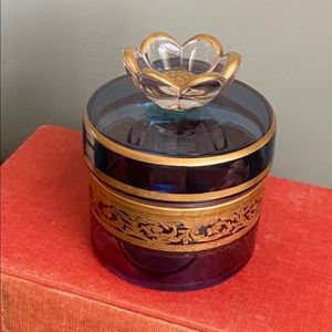 Griffe Montenapoleone by Vetrerie di Empoli Trinket Jar/Powder Jar